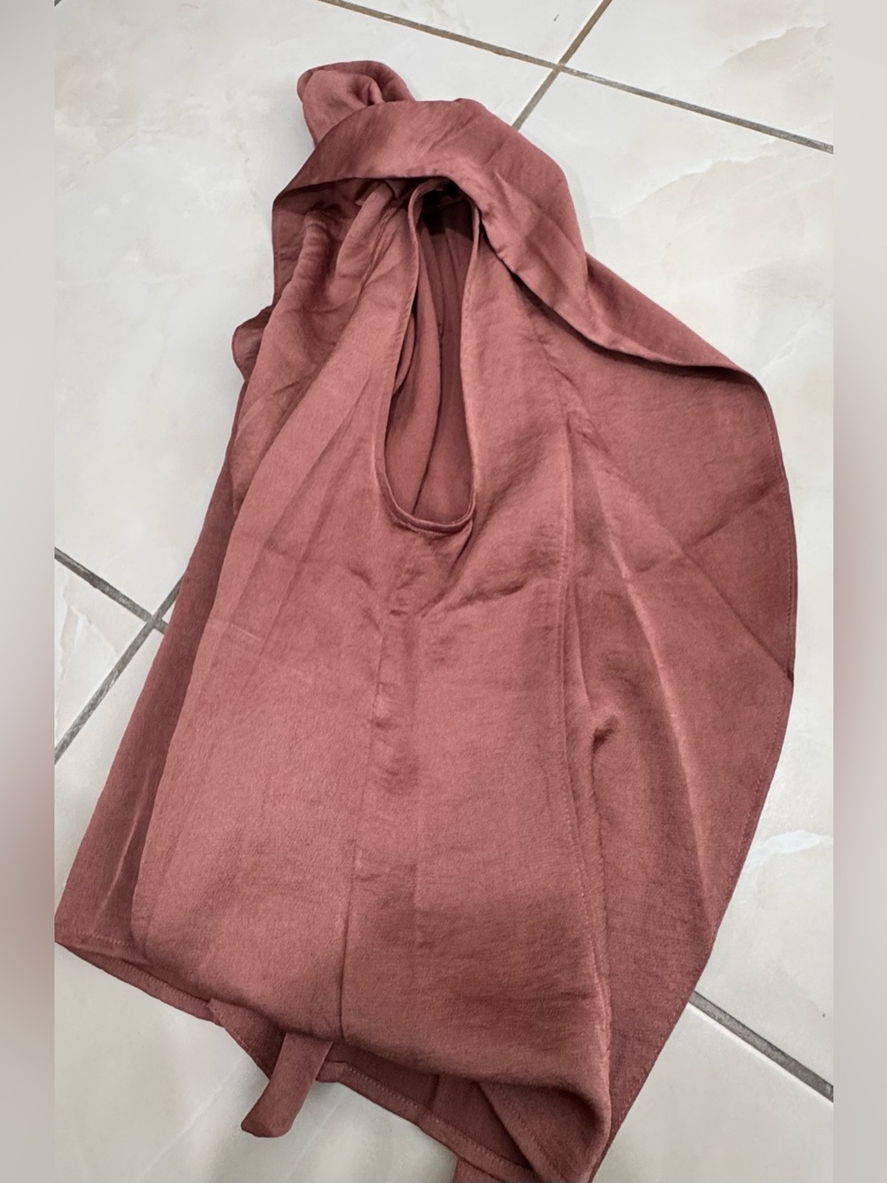 Express Rust Ruffle Sleeve Blouse - Picture 7 of 8